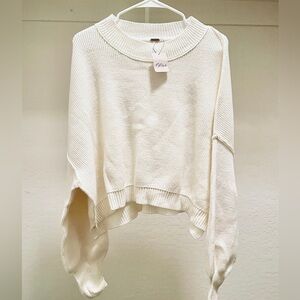 Free People Women's Easy Street Crop Pullover Size M